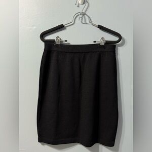 St. John Santana Yarn Knit Pencil Skirt In Black‎ Women’s Size 4